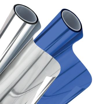 Reflective residential window film roll for UV protection and heat reduction